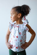 Tissus en ligne Québec jersey de coton lycra motif de fleur et papillon. Online fabric store cotton spandex jersey knit with flower and butterfly pattern.