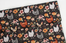 POULE FONCÉ <br> 100% coton <br> popeline