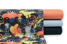 Tissu en ligne Québec jersey de coton lyvra motif pour adolescent. Online canadian fabric store cotton spandex jersey knit with teen print.