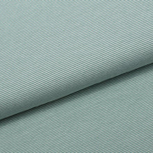 GREEN AND WHITE 1MM<br> cotton/spandex<br> Dyed to the strand