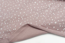 Tissu en ligne Québec jersey de coton spandex à pois. Online fabric dot cotton lycra jersey knit.