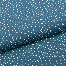 Tissu en ligne Québec jersey de coton spandex à pois. Online fabric dot cotton lycra jersey knit.