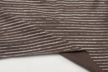STRIPED BROWN<br> cotton/spandex<br> Jersey
