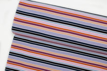 Tissu en ligne Québec jersey de coton lycra motif de rayures. Online fabric cotton spandex jersey knit with stripe.