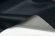 Tissu en ligne Québec similicuir couleur marine. Online fabric solid navy faux leather.