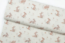 Tissu en ligne Québec jersey de coton lycra motif de lapins parfait pour Paques. Online fabric cotton spandex jersey knit with bunnies perfect for easter.
