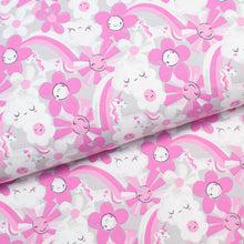Tissu en ligne jersey de coton réactif aux UV. Change de couleur au soleil. Online fabric cotton jersey knit colorchanging with sun and UV.