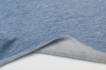 BLEU<br>coton/polyester/spandex<br>french terry brossé