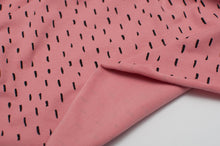 BRINS ROSE ET NOIR<br>coton/spandex<br>jersey biologique