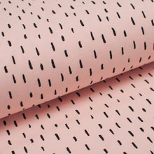 BRINS ROSE PÂLE ET NOIR<br>coton/spandex<br>jersey biologique