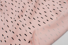 BRINS ROSE PÂLE ET NOIR<br>coton/spandex<br>jersey biologique