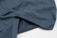 BLEU CHINÉ<br>coton/poly/spandex<br>jersey
