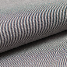 BLACK AND ECRU 1MM<br> cotton/spandex<br> Dyed to the strand