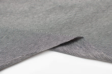 BLACK AND ECRU 1MM<br> cotton/spandex<br> Dyed to the strand