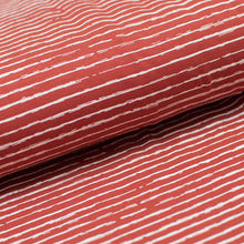 RUST STRIPED<br> cotton/spandex<br> Jersey