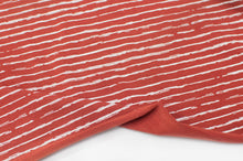 RUST STRIPED<br> cotton/spandex<br> Jersey