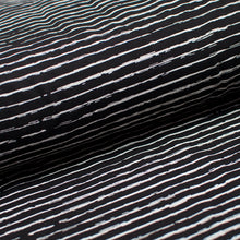 BLACK STRIPED<br> cotton/spandex<br> Jersey