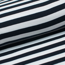 MARINE ET BLANC<br>french terry<br>teint au brin