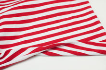 ROUGE ET BLANC<br>french terry<br>teint au brin