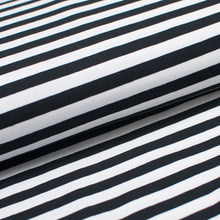 NOIR ET BLANC 10MM<br>coton/spandex<br>Teint au brin