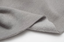 GRIS MOYEN CHINÉ<br>coton/poly<br>coton ouaté