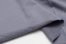 GREY BLUE<br> bamboo/cotton/spandex<br> french terry
