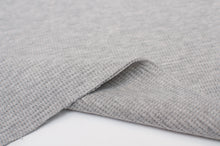 GRIS PÂLE CHINÉ<br>100% coton<br>jersey gaufré