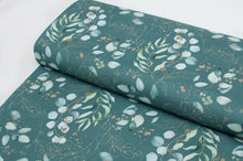 Tissu en ligne canevas de coton motif de feuillage d'eucalyptus. Online fabric 100% cotton canvas with eucalyptus design.