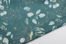 Tissu en ligne canevas de coton motif de feuillage d'eucalyptus. Online fabric 100% cotton canvas with eucalyptus design.