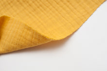 JAUNE<br>100% coton<br>Mousseline triple