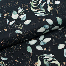 Tissu en ligne canevas de coton motif de feuillage d'eucalyptus. Online fabric 100% cotton canvas with eucalyptus design.