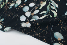 Tissu en ligne canevas de coton motif de feuillage d'eucalyptus. Online fabric 100% cotton canvas with eucalyptus design.