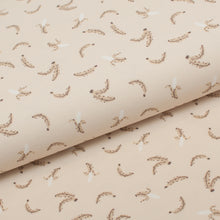 Tissu en ligne jersey de coton lycra motif de banane. Online fabric cotton jersey knit with banana.