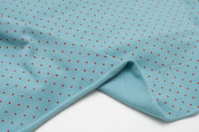 PETIT POIS BLEU PÂLE<br>coton/spandex<br>jersey biologique