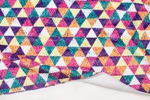FANTASTIC TRIANGLES<br> polyester/spandex<br> double side minky
