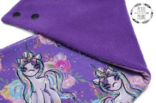 Tissu en ligne polar mauve.