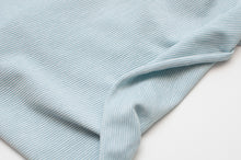 MINT AND WHITE 1MM<br> cotton/spandex<br> Dyed to the strand