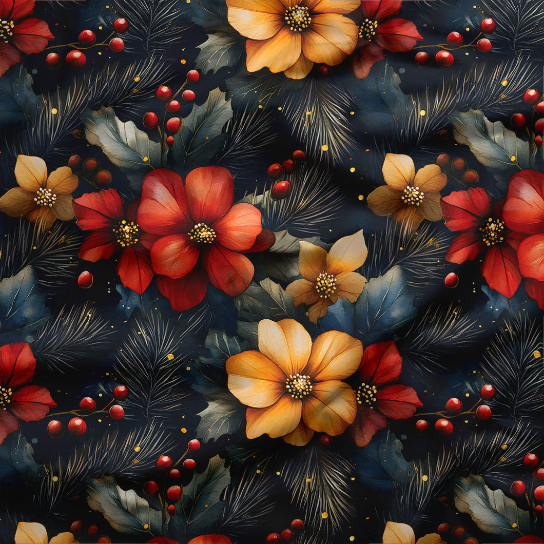 FLORAL DORÉ <br> coton/spandex <br> jersey <br> ⬥ exclusivité ⬥