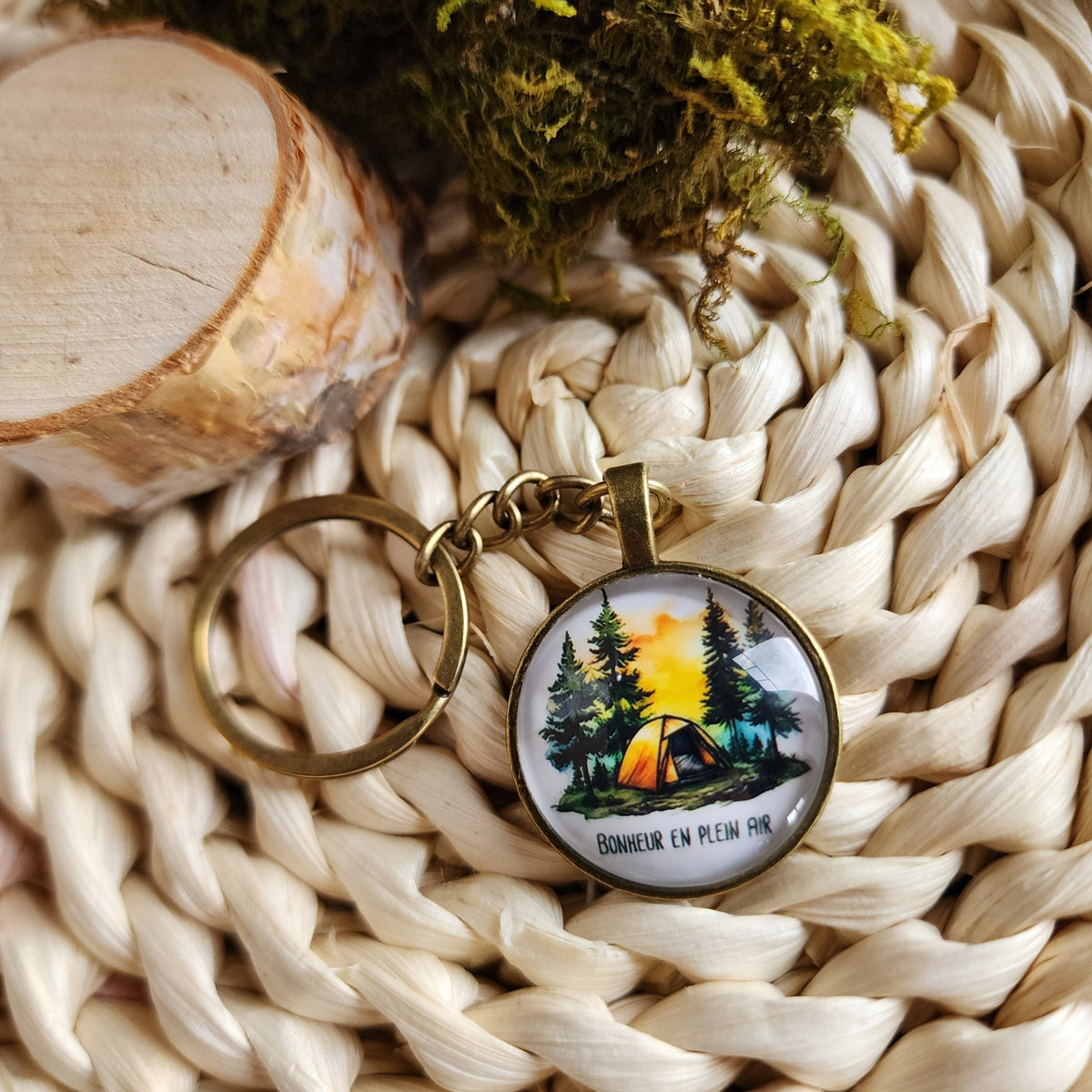 Tent Keychain Camping keychain with tent – Petite Pelure