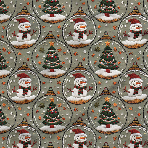 Tissu en ligne Québec motif de Noël. Online fabric shop with christmas print.