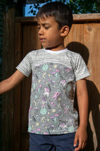 Tissu en ligne jersey de coton réactif aux UV. Change de couleur au soleil. Online fabric cotton jersey knit colorchanging with sun and UV.