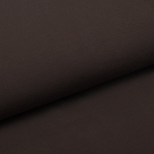 Tissu en ligne french terry de coton lycra uni couleur brun chocolat. Online fabric cotton spandex french terry solid color brown.