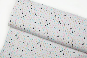 Shiny lycra cotton jersey line fabric with color right side patterns. Online fabric cotton spandex glitter jersey knit with scratch.