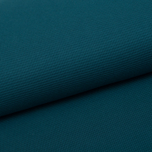 Tissu en ligne jersey gaufré couleur uni. Online fabric waffle jersey knit solid color.