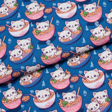 Tissu en ligne Québec popeline 100% coton avec motif de chat. Online fabric store 100% cotton poplin with cats.