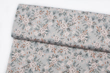 Tissu en ligne Québec jersey de coton lycra motif de fleurs. Online fabric cotton spandex jersey knit with flowers.