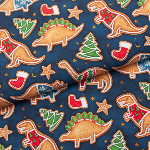 DINO BISCUIT <br> coton/spandex <br> jersey