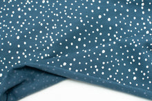 Tissu en ligne Québec jersey de coton spandex à pois. Online fabric dot cotton lycra jersey knit.