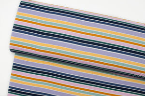 Tissu en ligne Québec jersey de coton lycra motif de rayures. Online fabric cotton spandex jersey knit with stripe.