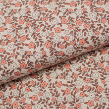 MINI FLEUR <br> coton/spandex <br> jersey côtelé biologique